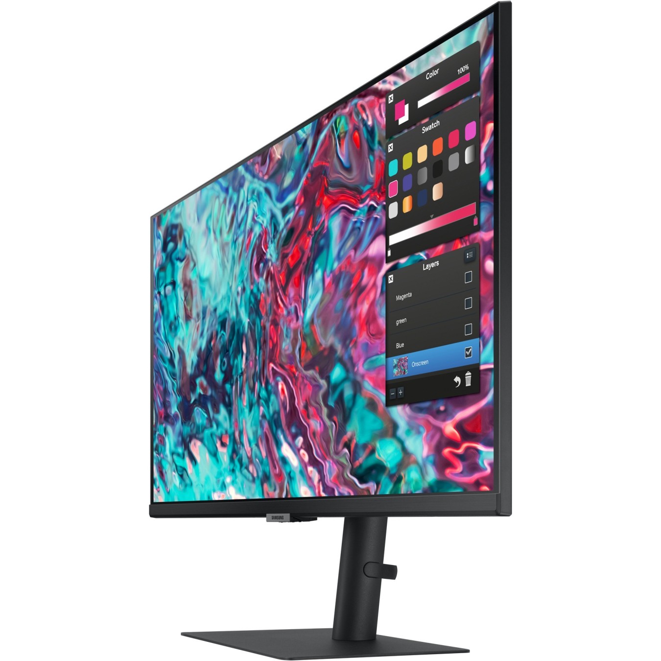 68.6cm 27'' (3840x2160) Samsung ViewFinity S8 - S27B800TGU - 16:9 5ms IPS HDMI 2xThunderbolt4 VESA Pivot 4K Black