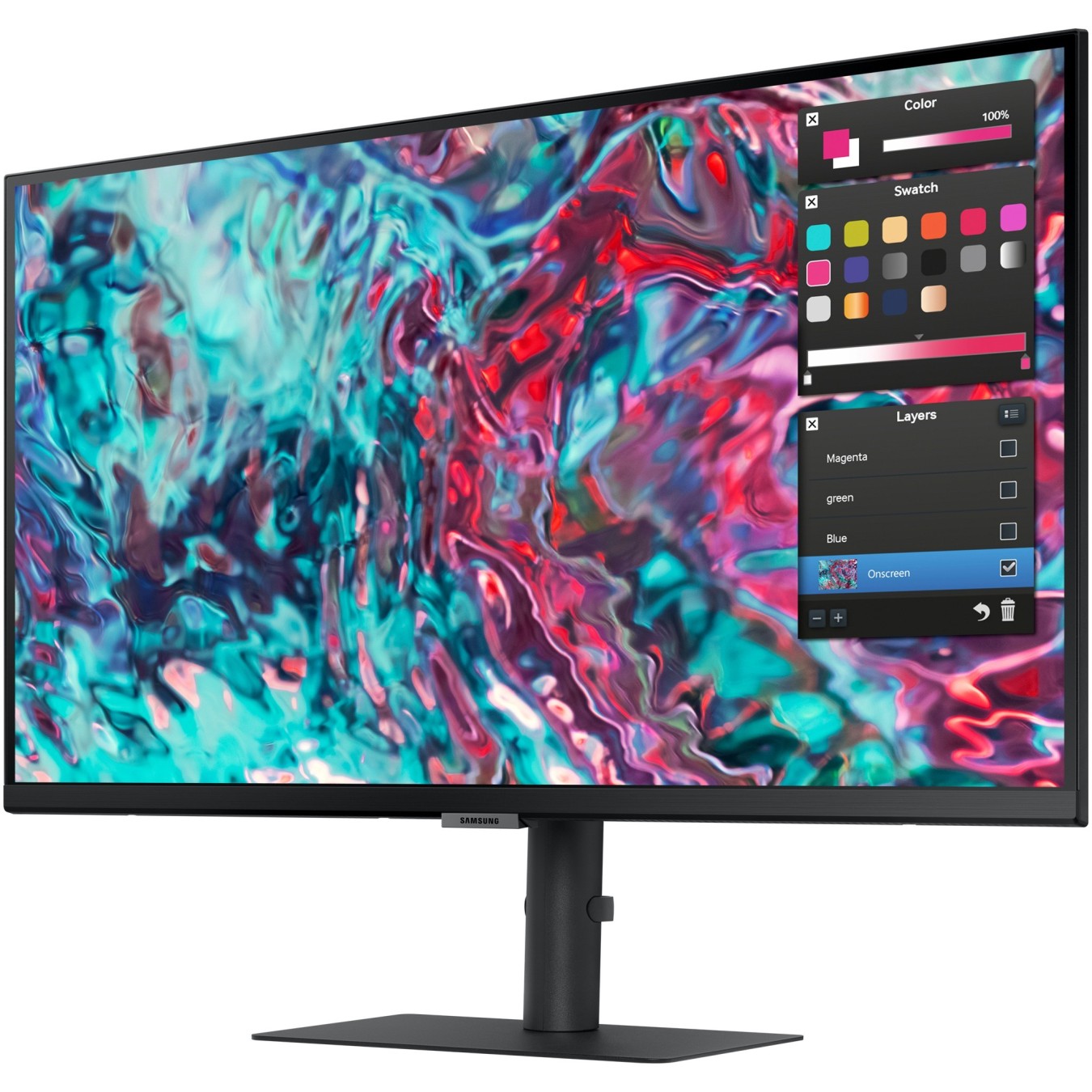 68.6cm 27'' (3840x2160) Samsung ViewFinity S8 - S27B800TGU - 16:9 5ms IPS HDMI 2xThunderbolt4 VESA Pivot 4K Black