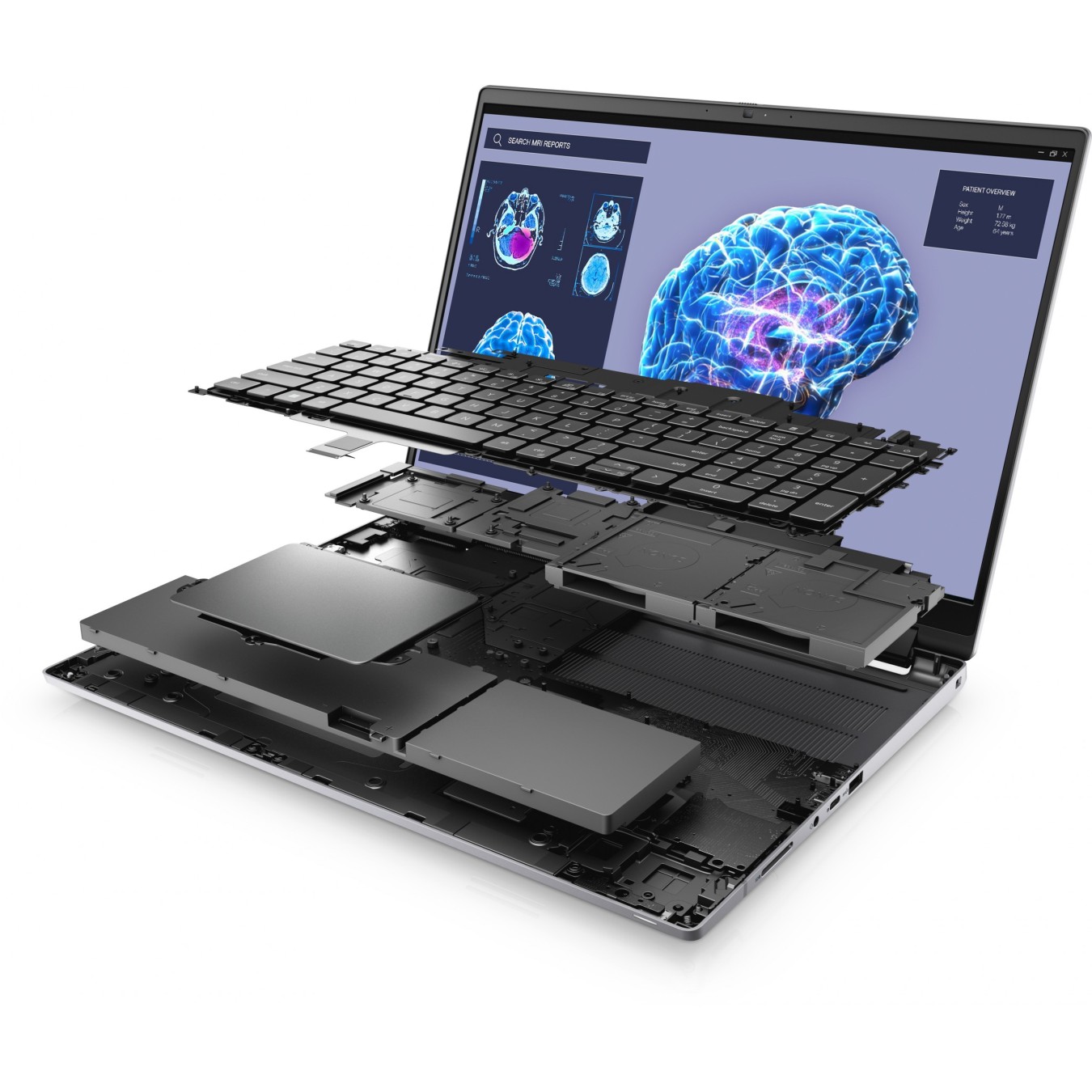 Dell Precision 7680 i9-13950HX 32GB 1TB SSD RTX3500 W11P - i9-13950HX - Grey, 16" display, 1920x1200, Windows 11 Pro