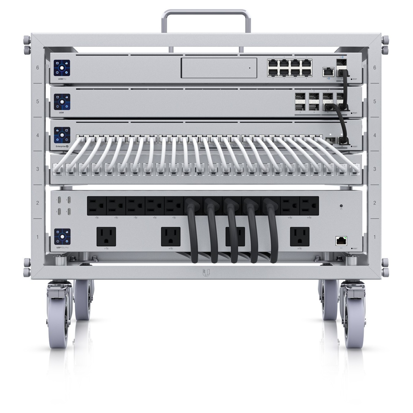 Ubiquiti U-Rack-6U-TL Rack Enclosure - U-Rack-6U-TL - 6U, 19-inch rack enclosure — Buy in Cyprus with Fast Delivery