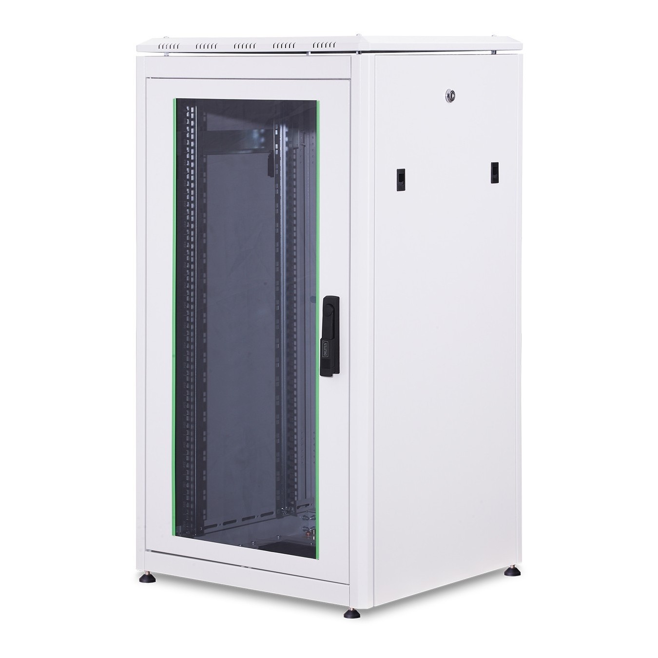 DIGITUS Netzwerkschrank Unique 22HE 1164x600x600mm grau (Speditionsversand) - Freestanding rack 22U
