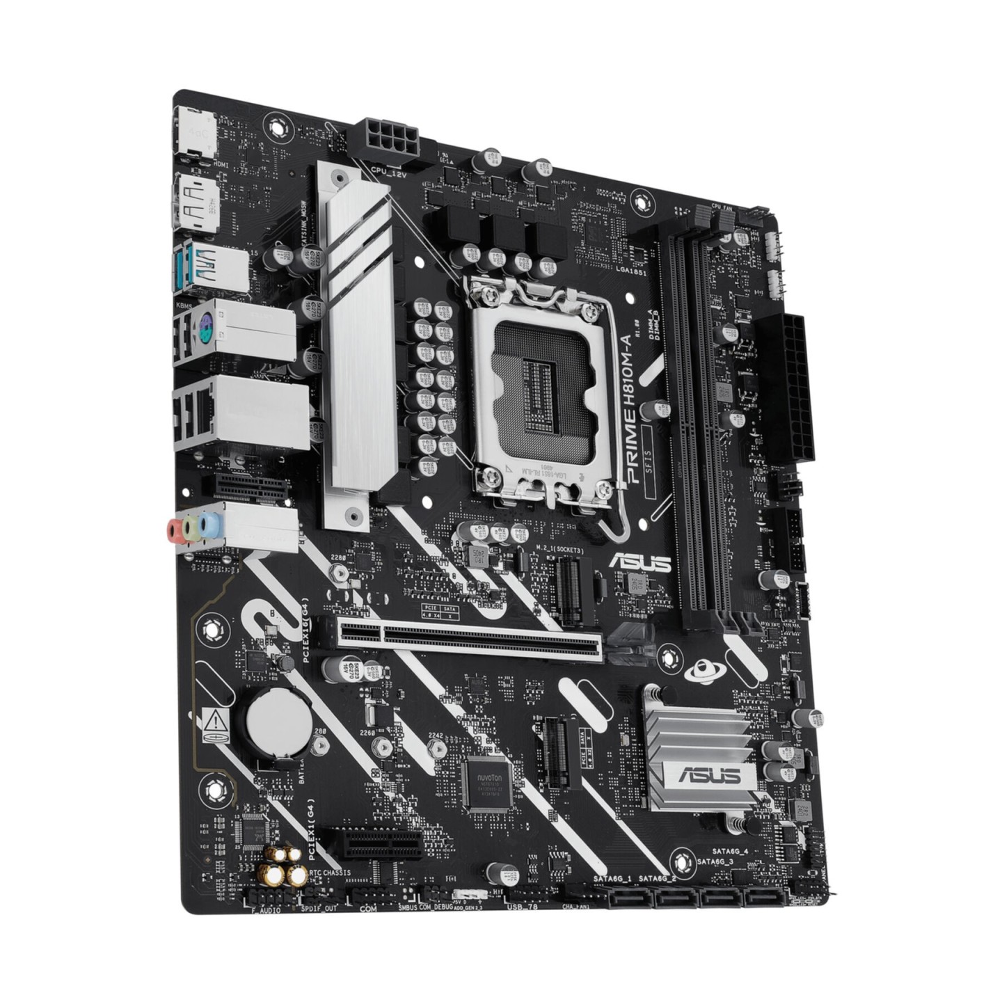 ASUS PRIME H810M-A CSM - H810M-A (LGA1851) Micro-ATX Motherboard, Intel H810, Up to 128GB, AI-Ready (Boxed)