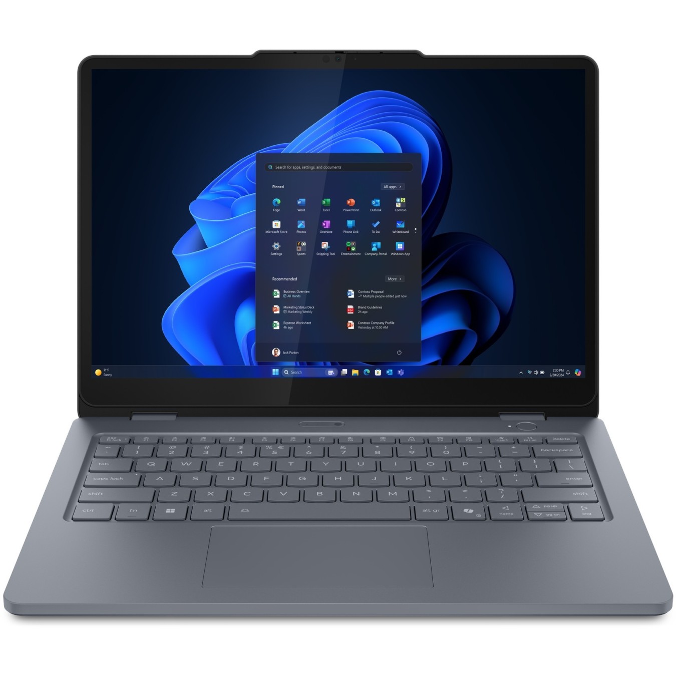 LENOVO 13w 2-in-1 G3 Core5 120U - Luna Grey, 16GB, 512GB SSD W11P Integrated Pen Touch — Buy in Cyprus with Fast Delivery