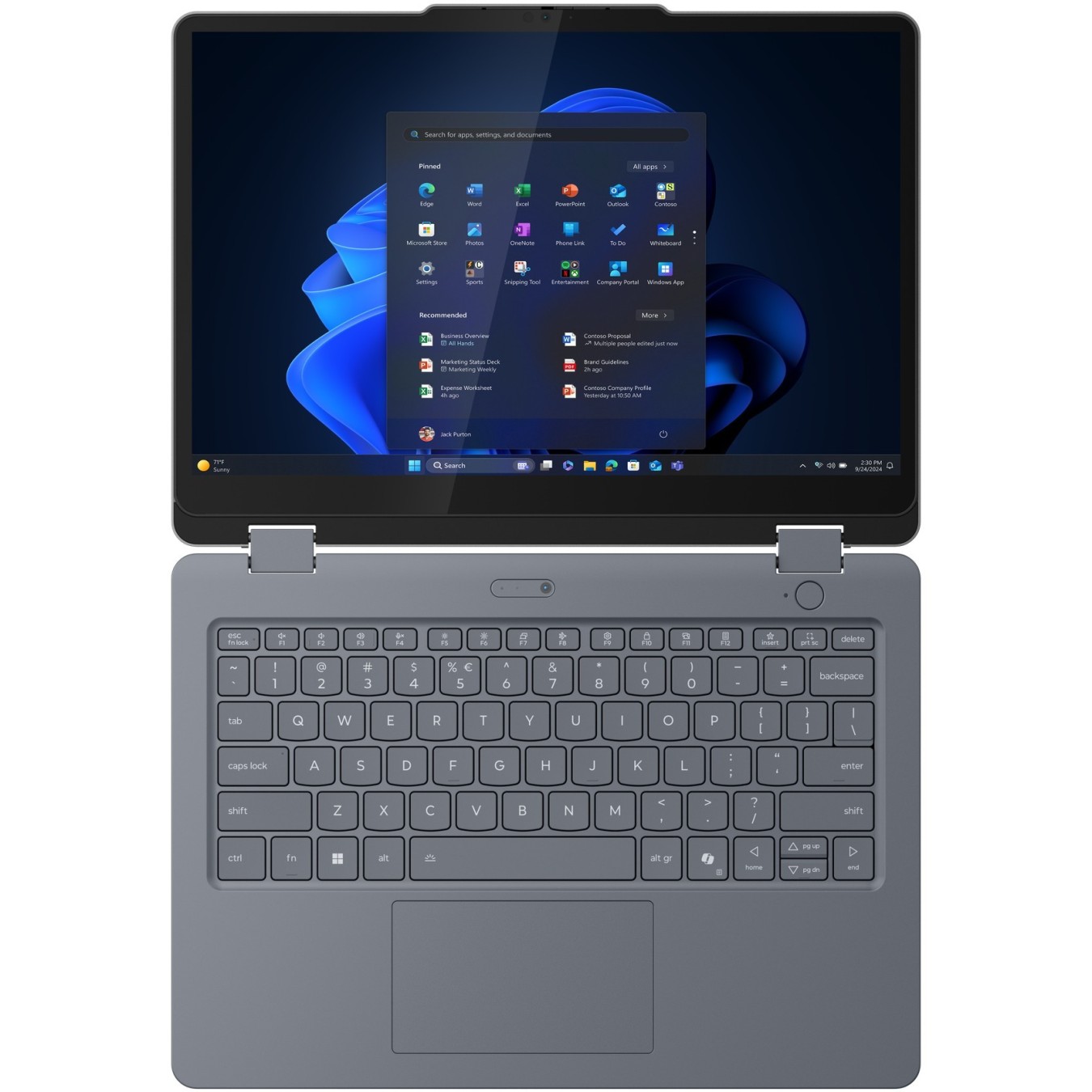 LENOVO 13w 2-in-1 G3 Core5 120U - Luna Grey, 16GB, 512GB SSD W11P Integrated Pen Touch — Buy in Cyprus with Fast Delivery