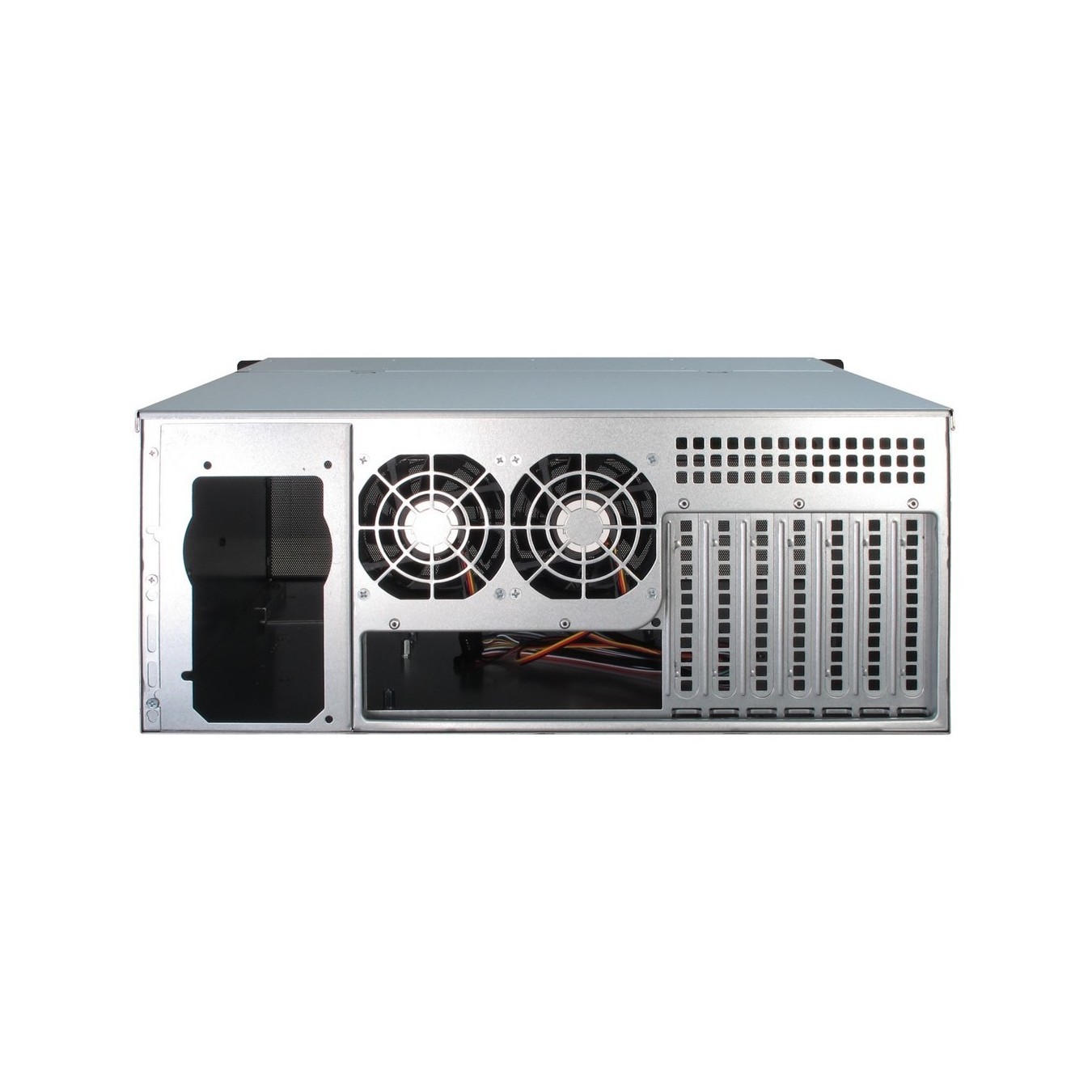 Inter-Tech IPC Server Chassis - IPC 4U-4408 - (Black/Silver, 4U rack-mount, supports ATX, EATX, micro ATX, Mini-ITX, SSI EEB)