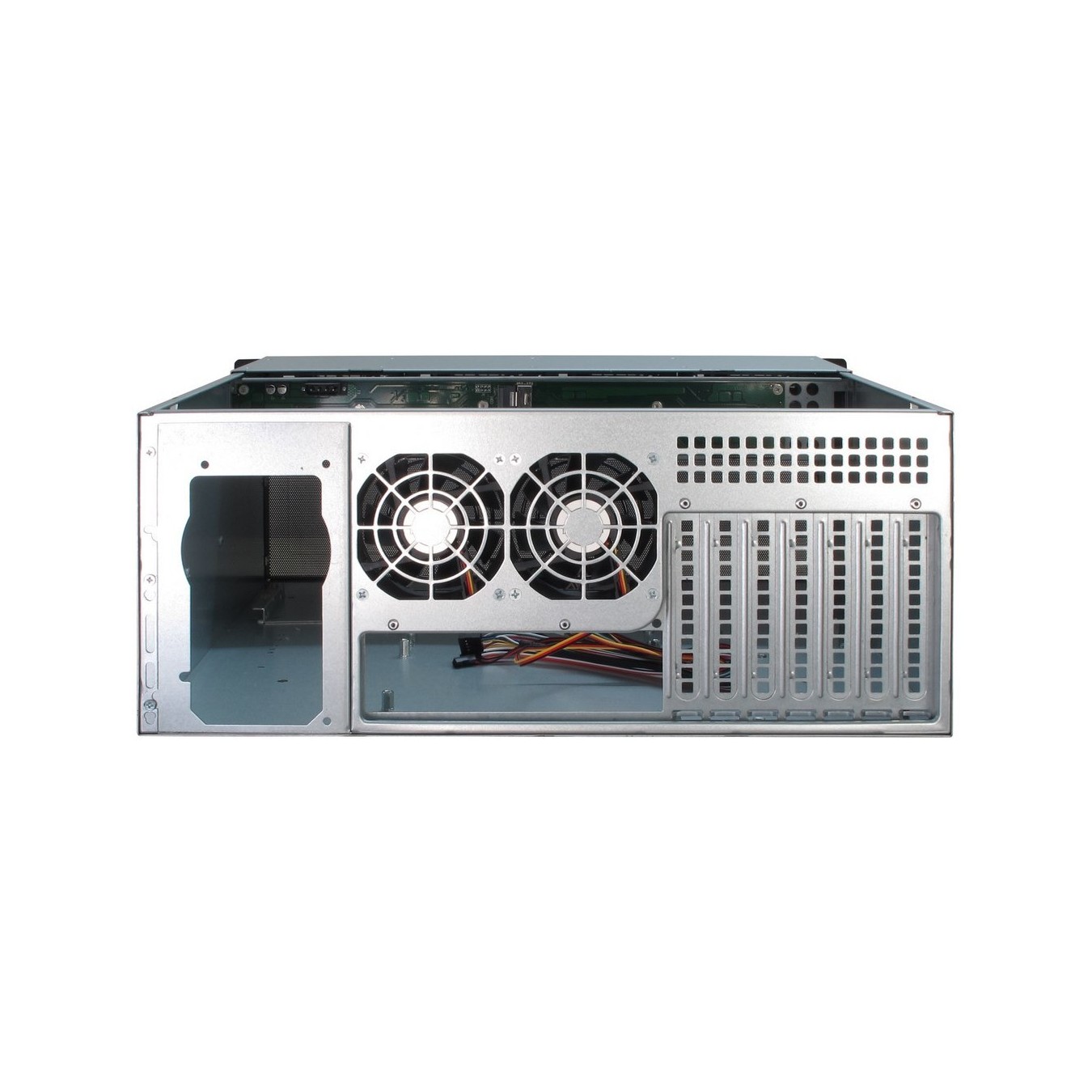 Inter-Tech IPC Server Chassis - IPC 4U-4408 - (Black/Silver, 4U rack-mount, supports ATX, EATX, micro ATX, Mini-ITX, SSI EEB)