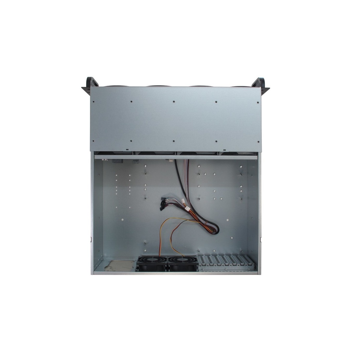 Inter-Tech IPC Server Chassis - IPC 4U-4408 - (Black/Silver, 4U rack-mount, supports ATX, EATX, micro ATX, Mini-ITX, SSI EEB)
