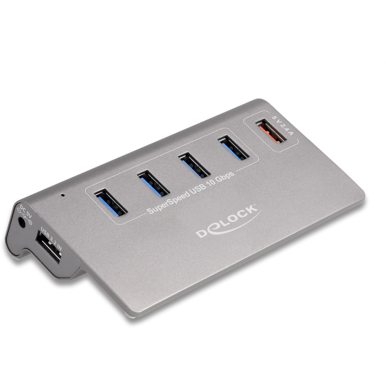 DELOCK USB 10 Gbps Hub mit 4 USB Typ-A Ports + 1 Schnellladeport inkl. Netzteil — Buy in Cyprus with Fast Delivery