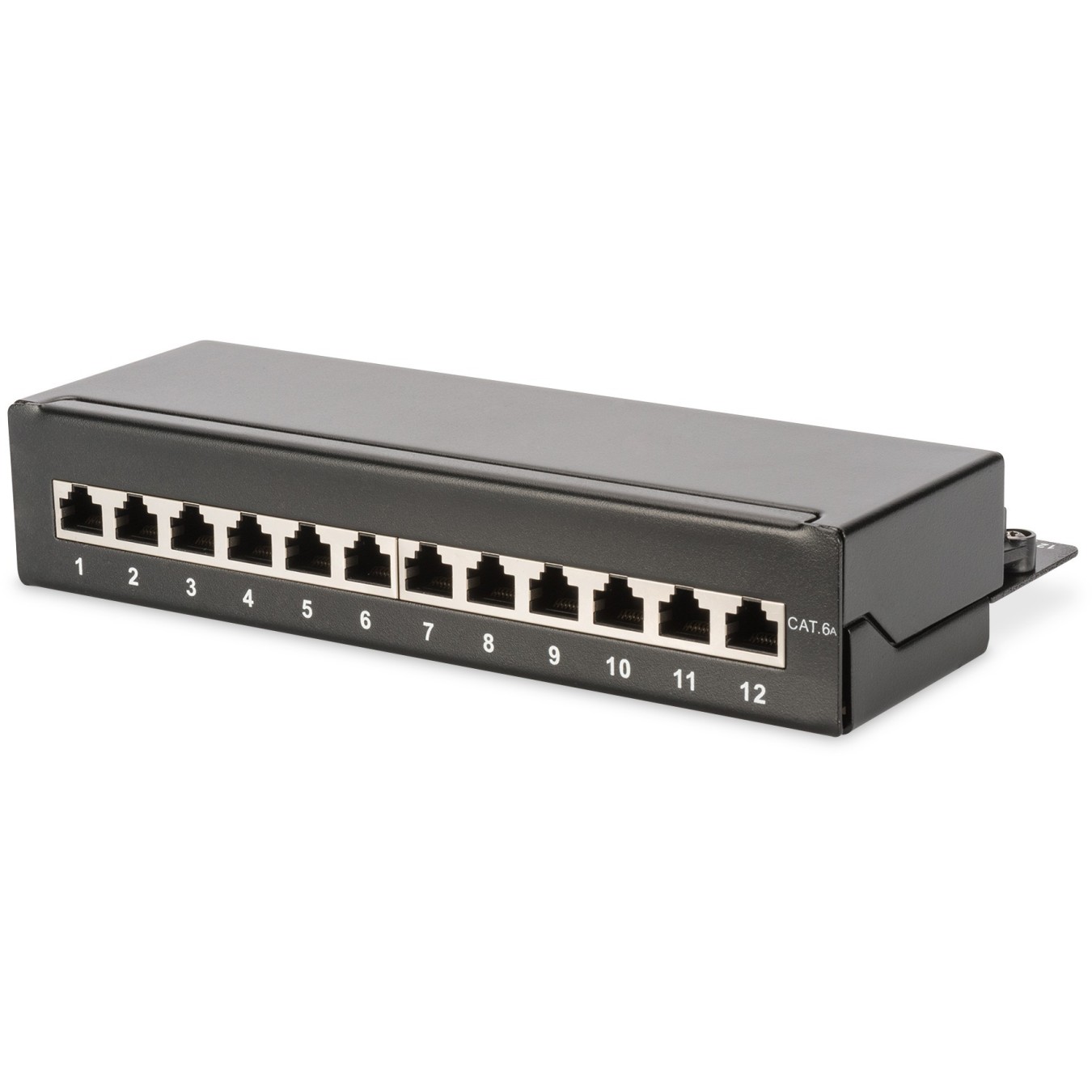 DIGITUS Patch Panel 1HE 12-Port Cat6A Shielded Black — Buy in Cyprus with Fast Delivery