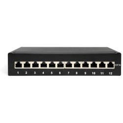 Buy DIGITUS Patch Panel 1HE 12-Port Cat6A Shielded Black in Cyprus, Nicosia, Limassol, Larnaka, Pafos