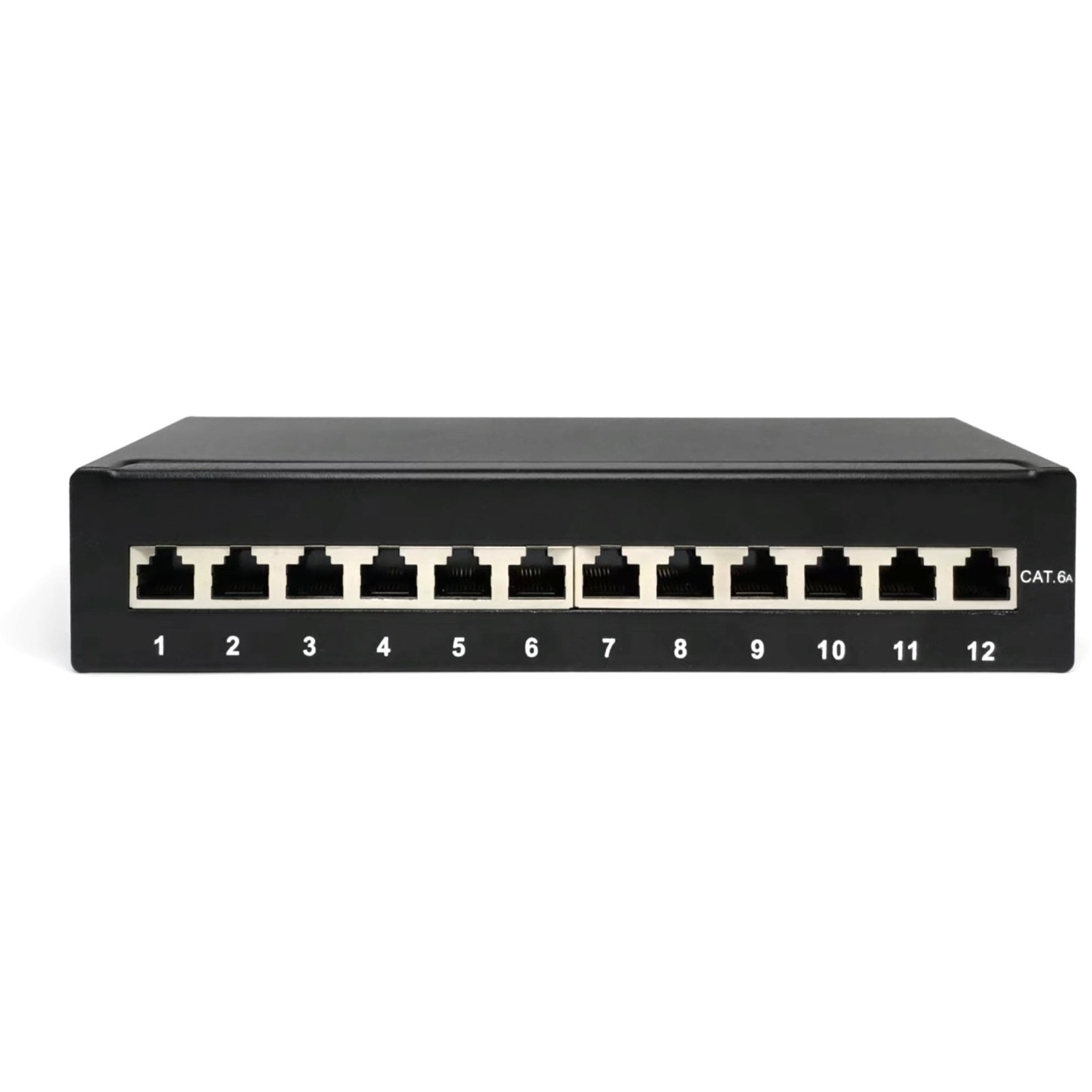 DIGITUS Patch Panel 1HE 12-Port Cat6A Shielded Black — Buy in Cyprus with Fast Delivery
