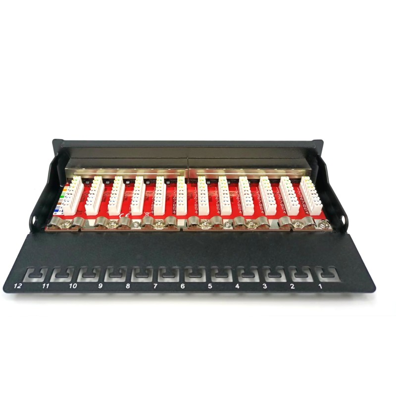 Buy DIGITUS Patch Panel 1HE 12-Port Cat6A Shielded Black in Cyprus, Nicosia, Limassol, Larnaka, Pafos