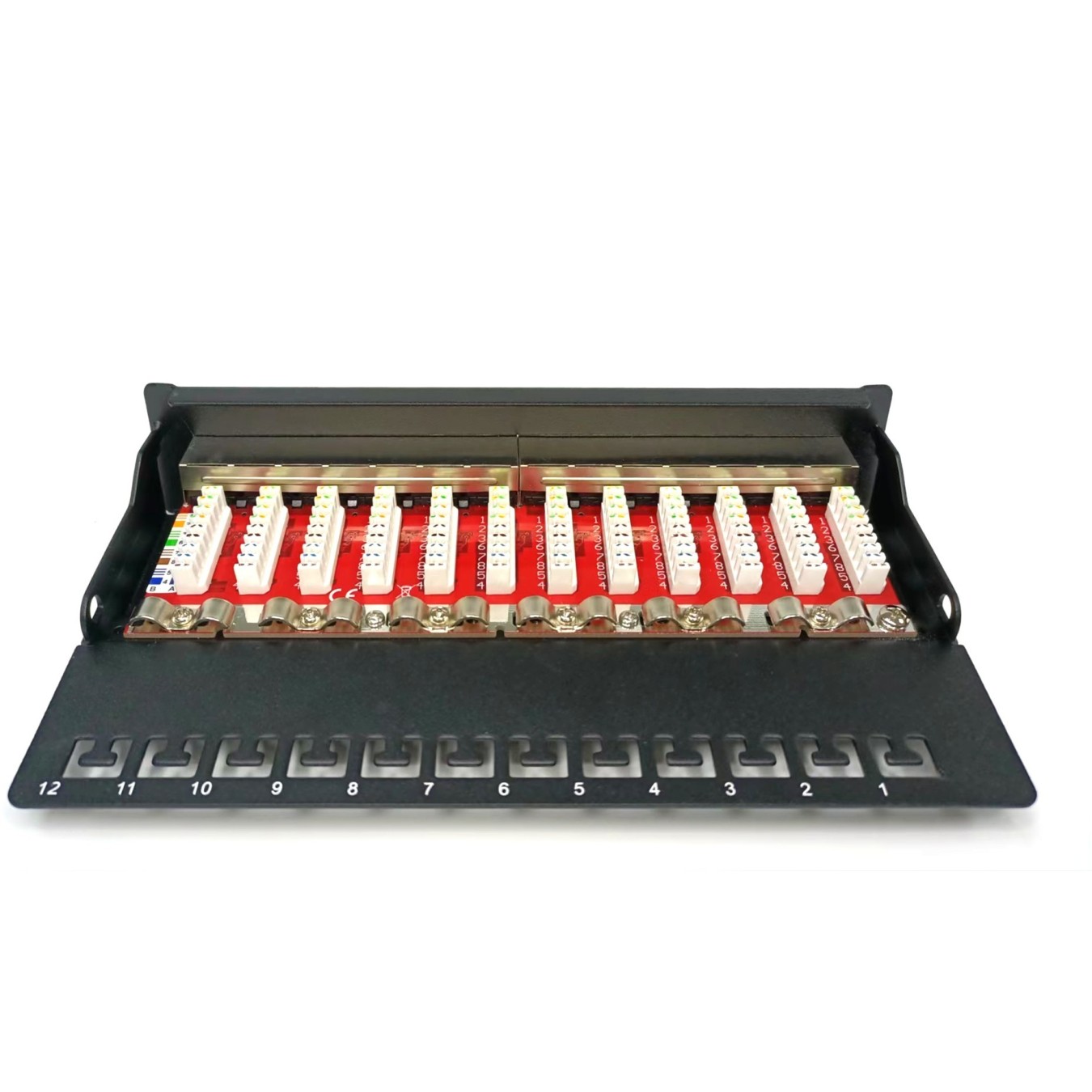 DIGITUS Patch Panel 1HE 12-Port Cat6A Shielded Black — Buy in Cyprus with Fast Delivery