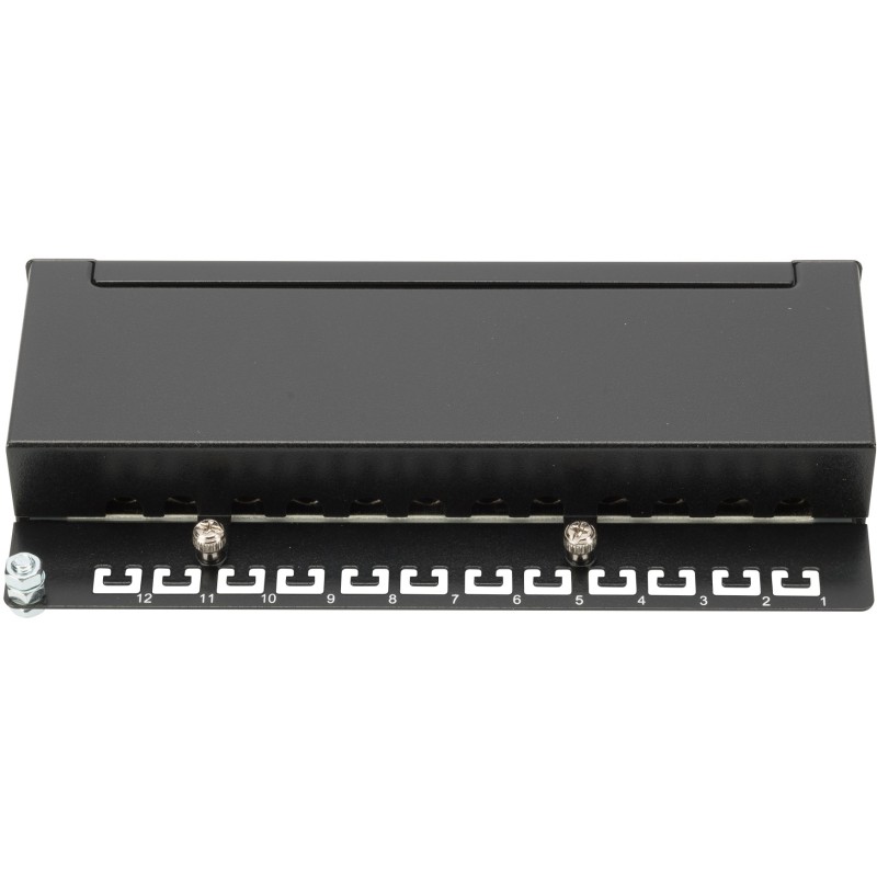 Buy DIGITUS Patch Panel 1HE 12-Port Cat6A Shielded Black in Cyprus, Nicosia, Limassol, Larnaka, Pafos