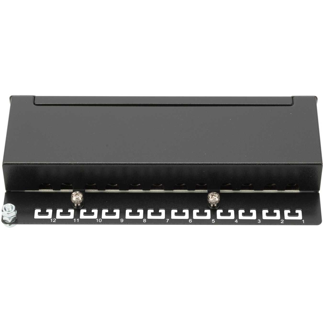 DIGITUS Patch Panel 1HE 12-Port Cat6A Shielded Black — Buy in Cyprus with Fast Delivery