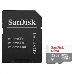 Buy CARD 32GB SANDISK ULTRA MICROHC + - Grey. Red, MicroSDHC, Class 10, UHS-I in Cyprus, Nicosia, Limassol, Larnaka, Pafos