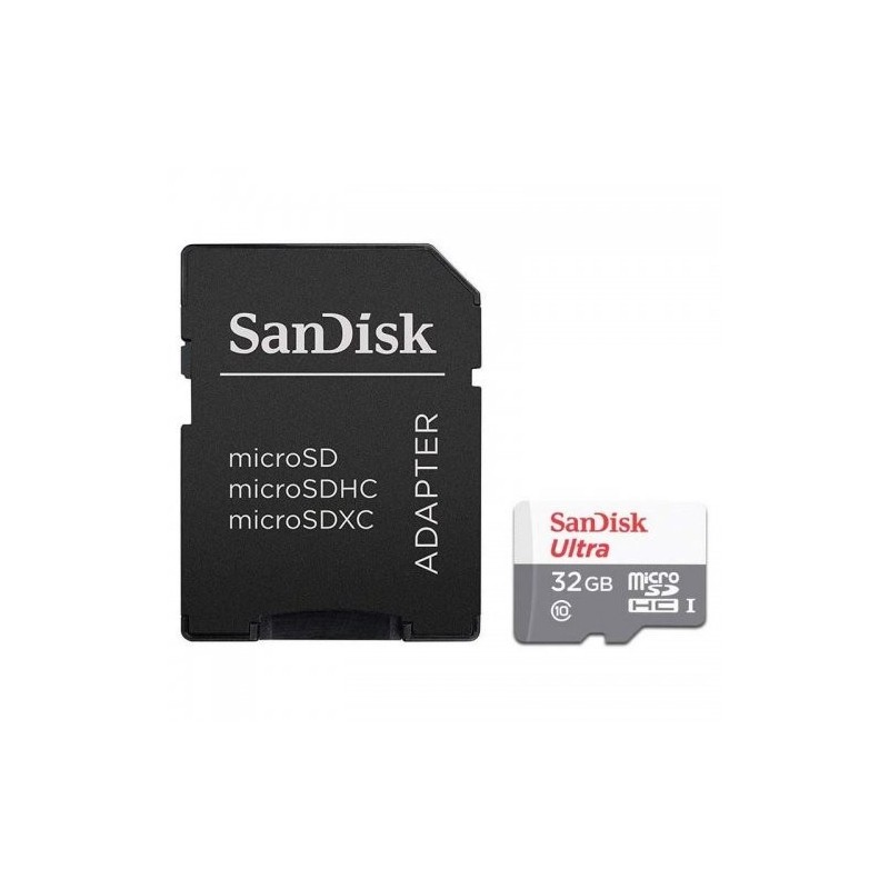 Buy CARD 32GB SANDISK ULTRA MICROHC + - Grey. Red, MicroSDHC, Class 10, UHS-I in Cyprus, Nicosia, Limassol, Larnaka, Pafos