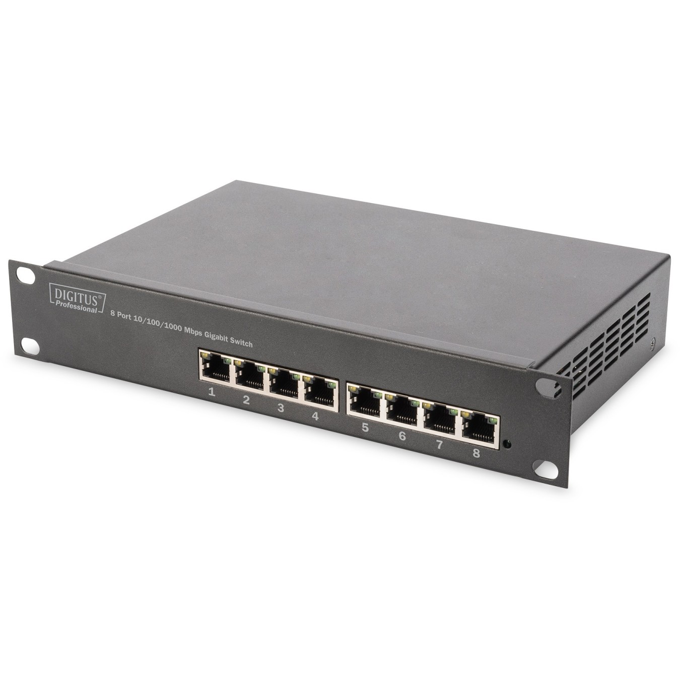 DIGITUS 8-Port Gigabit Unmanaged Switch - Black — Buy in Cyprus with Fast Delivery