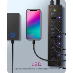 Buy HUB USB 3.0 . 13 Port. +1x Ladeport Aluminium-mit Netzteil ICY BOX in Cyprus, Nicosia, Limassol, Larnaka, Pafos