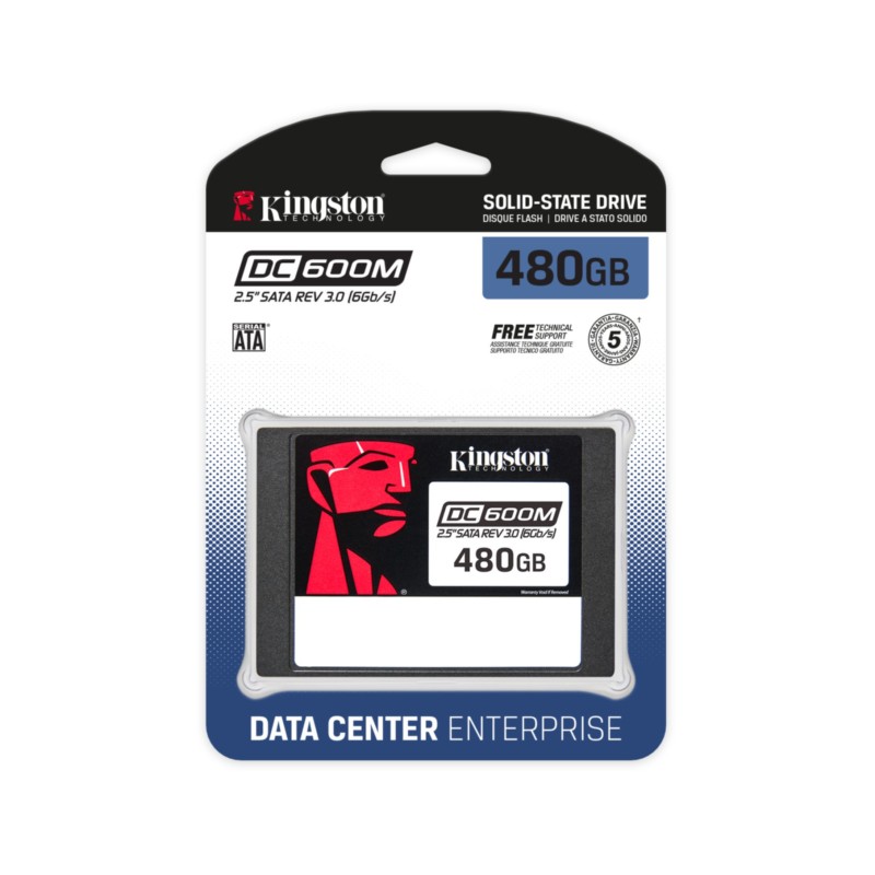 Buy Kingston DC600M - 480GB SATA III 2.5in Enterprise SSD - 3D TLC, Power-loss P... in Cyprus, Nicosia, Limassol, Larnaka, Pafos