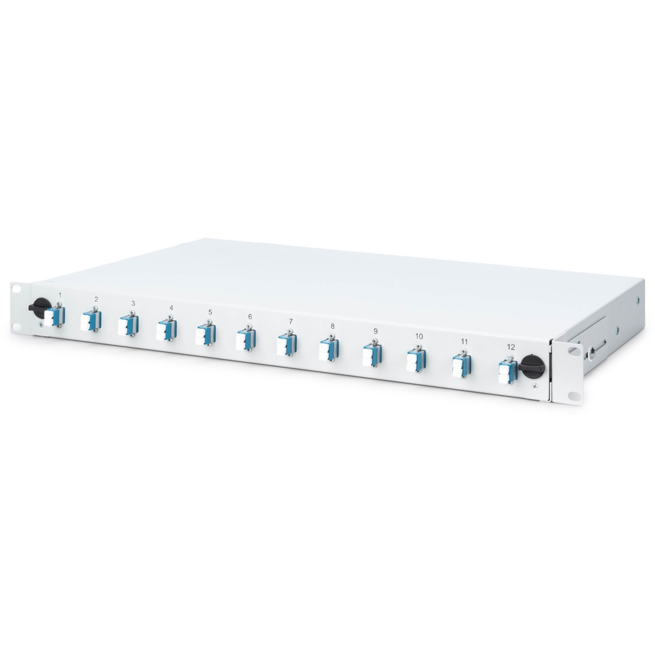 DIGUTUS LWL Splice Box 1U - 12x LC DX OS2 Grey — Buy in Cyprus with Fast Delivery