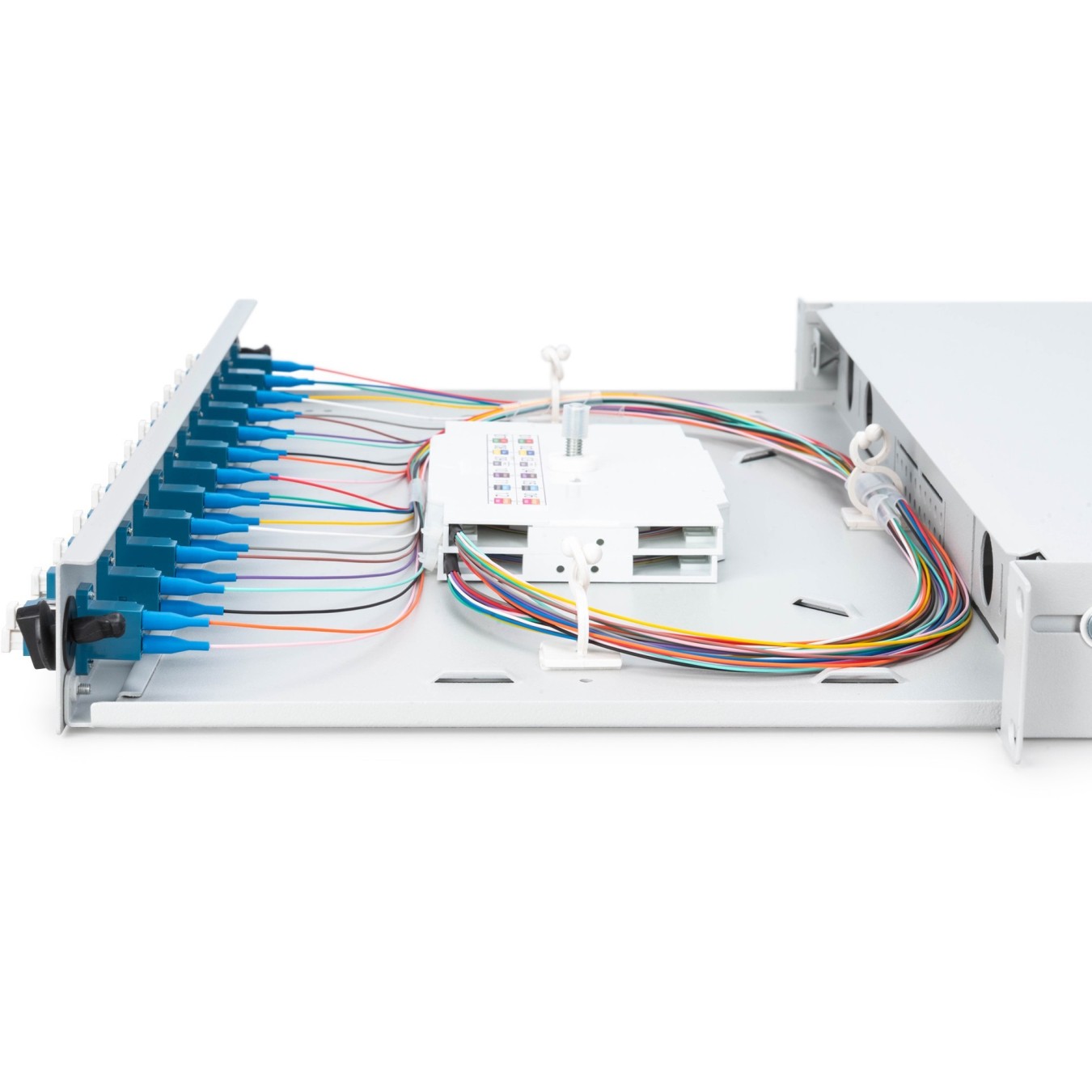 DIGUTUS LWL Splice Box 1U - 12x LC DX OS2 Grey — Buy in Cyprus with Fast Delivery