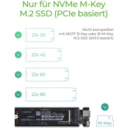 Buy ICY BOX USB-C 3.1 NVMe Enclosure for M.2 NVMe SSD - IB-1817M-C31 - Aluminium in Cyprus, Nicosia, Limassol, Larnaka, Pafos
