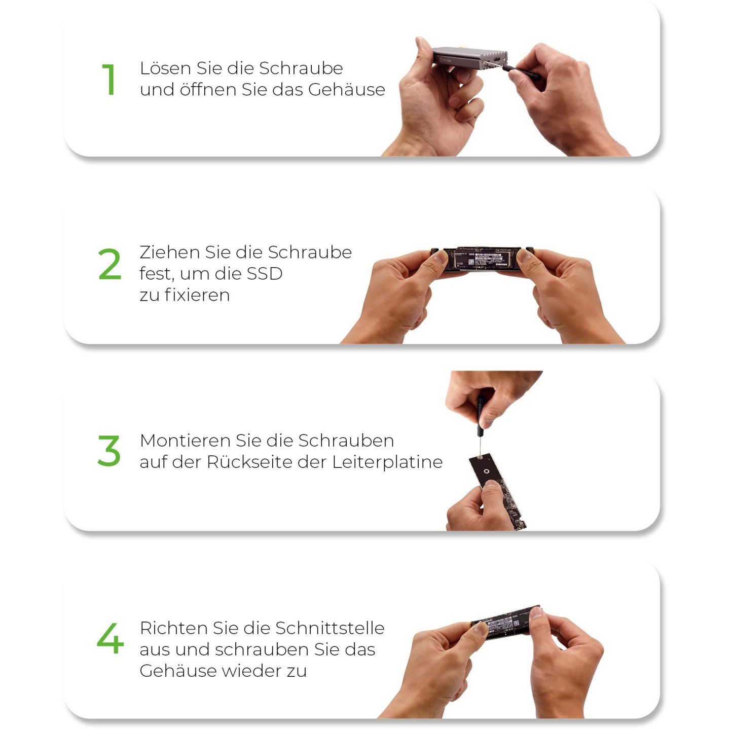 ICY BOX USB-C 3.1 NVMe Enclosure for M.2 NVMe SSD - IB-1817M-C31 - Aluminium — Buy in Cyprus with Fast Delivery