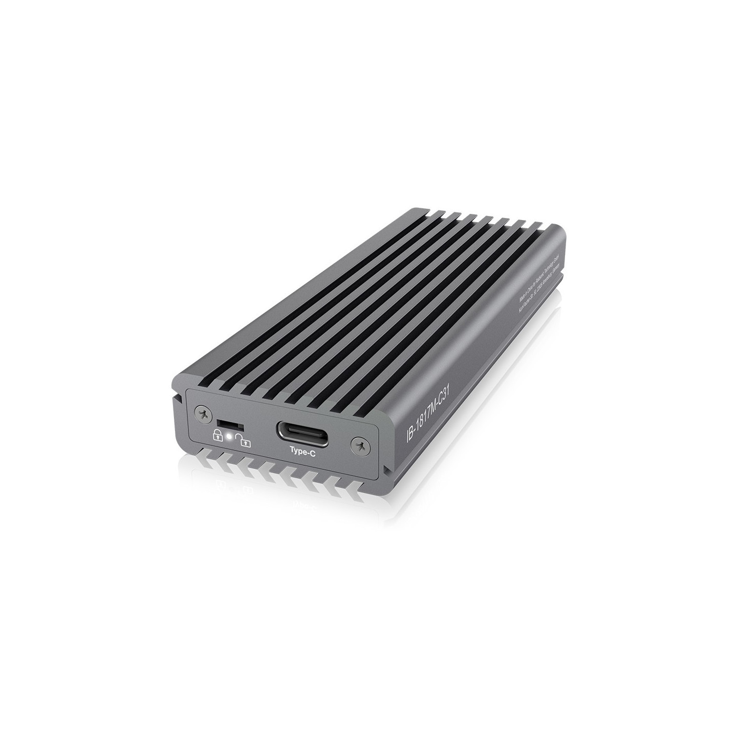 ICY BOX USB-C 3.1 NVMe Enclosure for M.2 NVMe SSD - IB-1817M-C31 - Aluminium — Buy in Cyprus with Fast Delivery