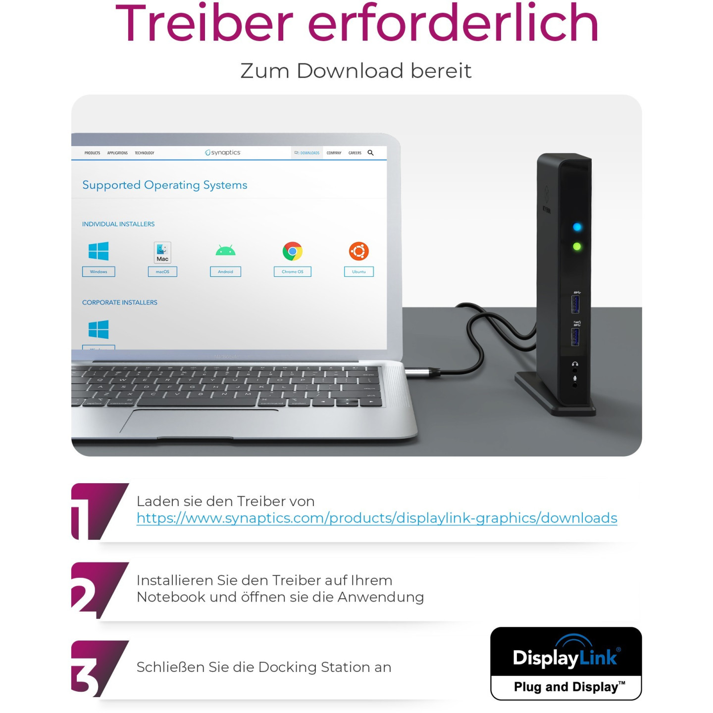 ICY BOX IB-DK2241AC USB 3.0 11-in-1 Docking Station - IB-DK2241AC - Black — Buy in Cyprus with Fast Delivery