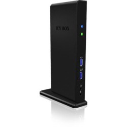 Buy ICY BOX IB-DK2241AC USB 3.0 11-in-1 Docking Station - IB-DK2241AC - Black in Cyprus, Nicosia, Limassol, Larnaka, Pafos