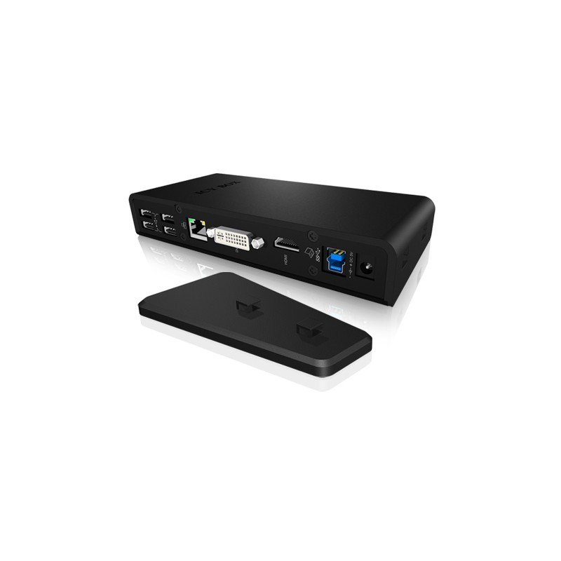 Buy ICY BOX IB-DK2241AC USB 3.0 11-in-1 Docking Station - IB-DK2241AC - Black in Cyprus, Nicosia, Limassol, Larnaka, Pafos