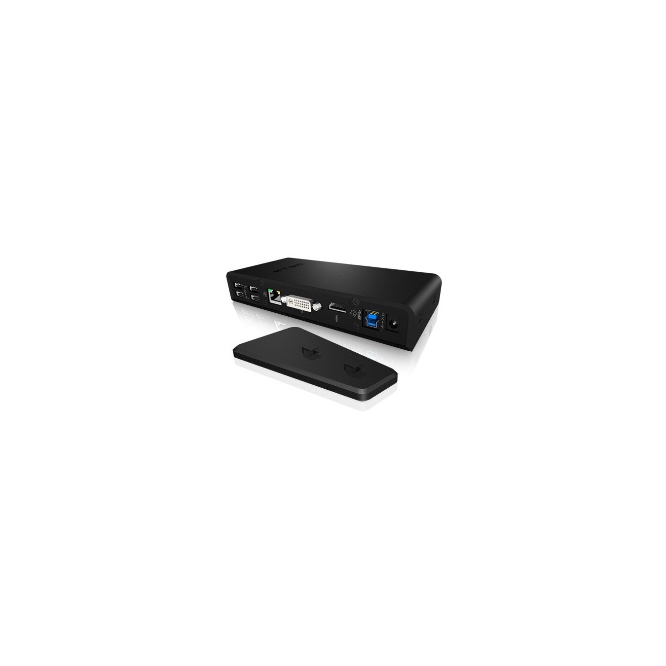 ICY BOX IB-DK2241AC USB 3.0 11-in-1 Docking Station Black — Armenius Store Cyprus