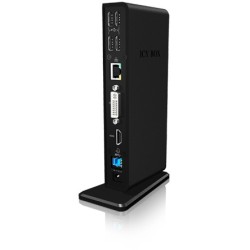 Buy ICY BOX IB-DK2241AC USB 3.0 11-in-1 Docking Station - IB-DK2241AC - Black in Cyprus, Nicosia, Limassol, Larnaka, Pafos