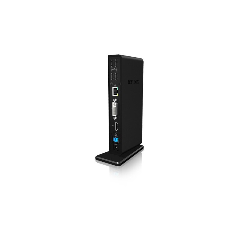Buy ICY BOX IB-DK2241AC USB 3.0 11-in-1 Docking Station - IB-DK2241AC - Black in Cyprus, Nicosia, Limassol, Larnaka, Pafos