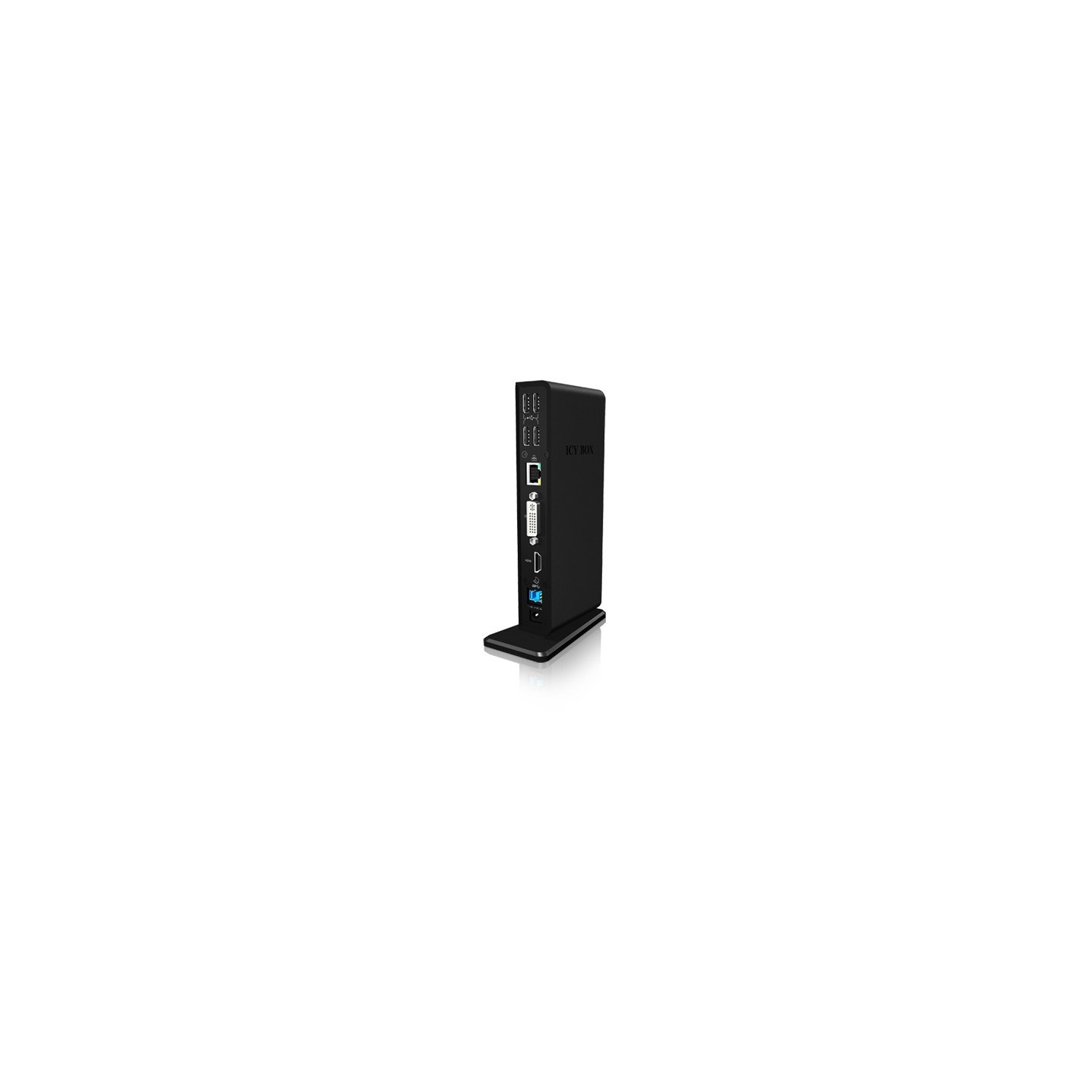 ICY BOX IB-DK2241AC USB 3.0 11-in-1 Docking Station - IB-DK2241AC - Black — Buy in Cyprus with Fast Delivery