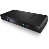 ICY BOX IB-DK2241AC USB 3.0 11-in-1 Docking Station Black — Armenius Store Cyprus