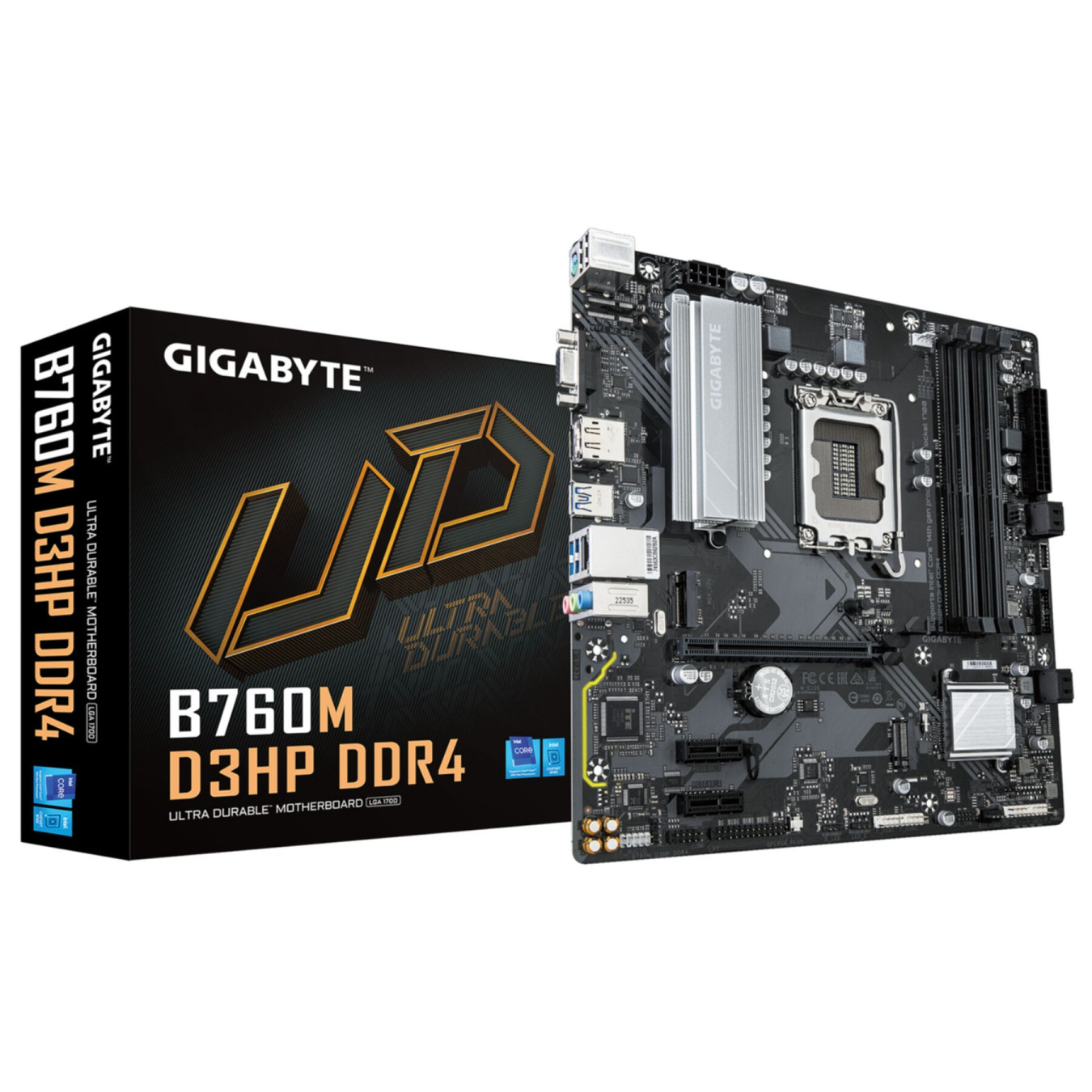 GIGABYTE GA-B760M D3HP - LGA1700 Micro-ATX | DDR4, 4x DIMM, Up to 128GB, Intel B760 — Buy in Cyprus with Fast Delivery