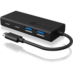 Buy USB HUB 5Port ICY BOX 2xUSB3.0 2xUSB-C 1xUSB Power Delivery 60W SuperSpeed p... in Cyprus, Nicosia, Limassol, Larnaka, Pafos