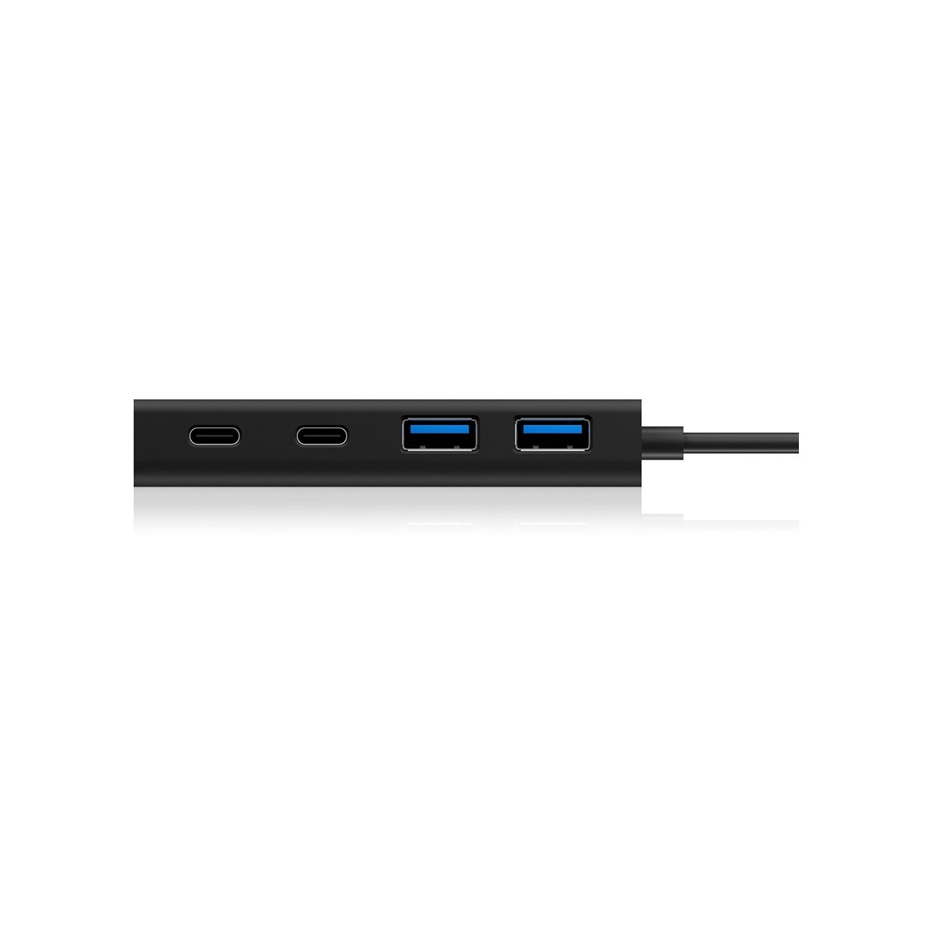 USB HUB 5Port ICY BOX 2xUSB3.0 2xUSB-C 1xUSB Power Delivery 60W SuperSpeed passiv Black — Buy in Cyprus with Fast Delivery