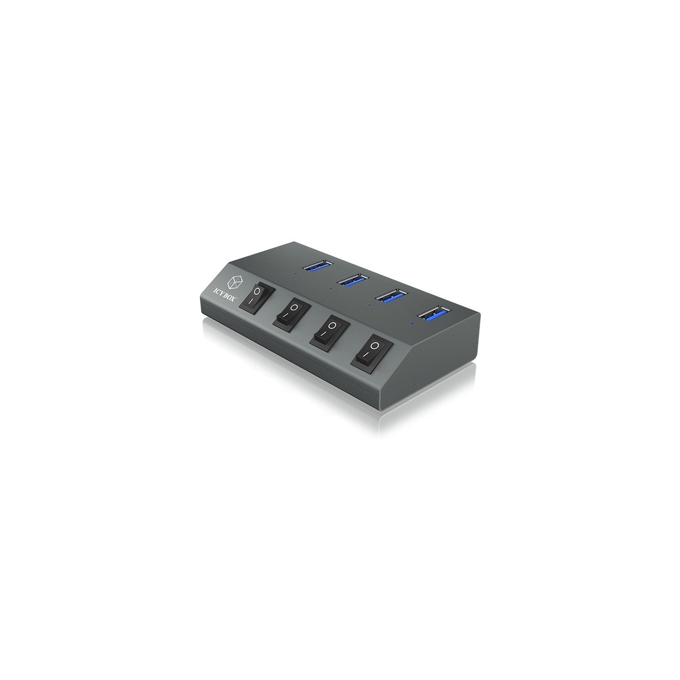 Hub USB 3.0 - 4x USB Type-A Ports with On/Off Switch - ICY BOX — Buy in Cyprus with Fast Delivery