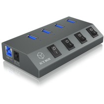 Hub USB 3.0 - 4x USB Type-A Ports with On/Off Switch - ICY BOX — Buy in Cyprus with Fast Delivery