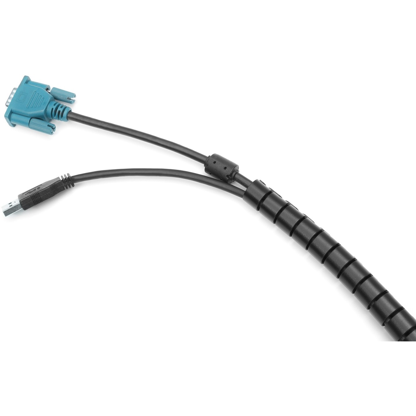 Cable Sleeve - 30 mm x 5 m - Black, Desk/Wall, PET — Buy in Cyprus with Fast Delivery