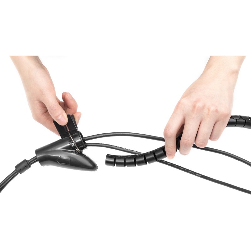 Buy Cable Sleeve - 30 mm x 5 m - Black, Desk/Wall, PET in Cyprus, Nicosia, Limassol, Larnaka, Pafos