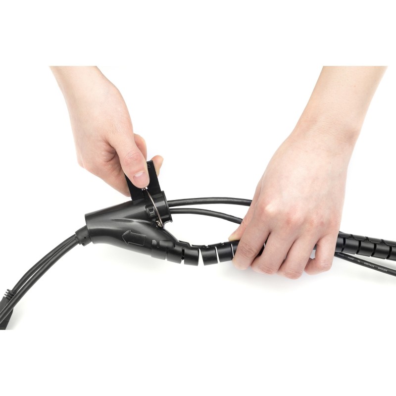 Buy Cable Sleeve - 30 mm x 5 m - Black, Desk/Wall, PET in Cyprus, Nicosia, Limassol, Larnaka, Pafos