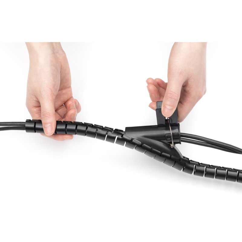 Buy Cable Sleeve - 30 mm x 5 m - Black, Desk/Wall, PET in Cyprus, Nicosia, Limassol, Larnaka, Pafos