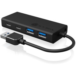 Buy ICY BOX IB-HUB1426-U3 USB 3.0 HUB 4-Port 2xUSB-C 2xUSB 3.0 - IB-HUB1426-U3 in Cyprus, Nicosia, Limassol, Larnaka, Pafos