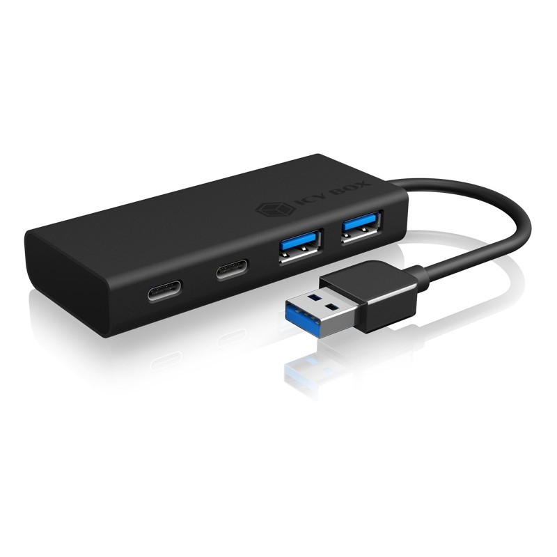 Buy ICY BOX IB-HUB1426-U3 USB 3.0 HUB 4-Port 2xUSB-C 2xUSB 3.0 - IB-HUB1426-U3 in Cyprus, Nicosia, Limassol, Larnaka, Pafos