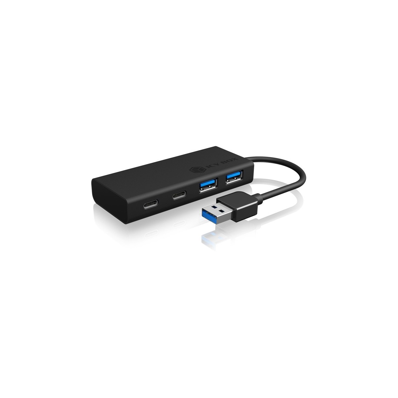 ICY BOX IB-HUB1426-U3 4-Port USB 3.0 Hub – 2x USB-C 2x USB-A | Armenius Store