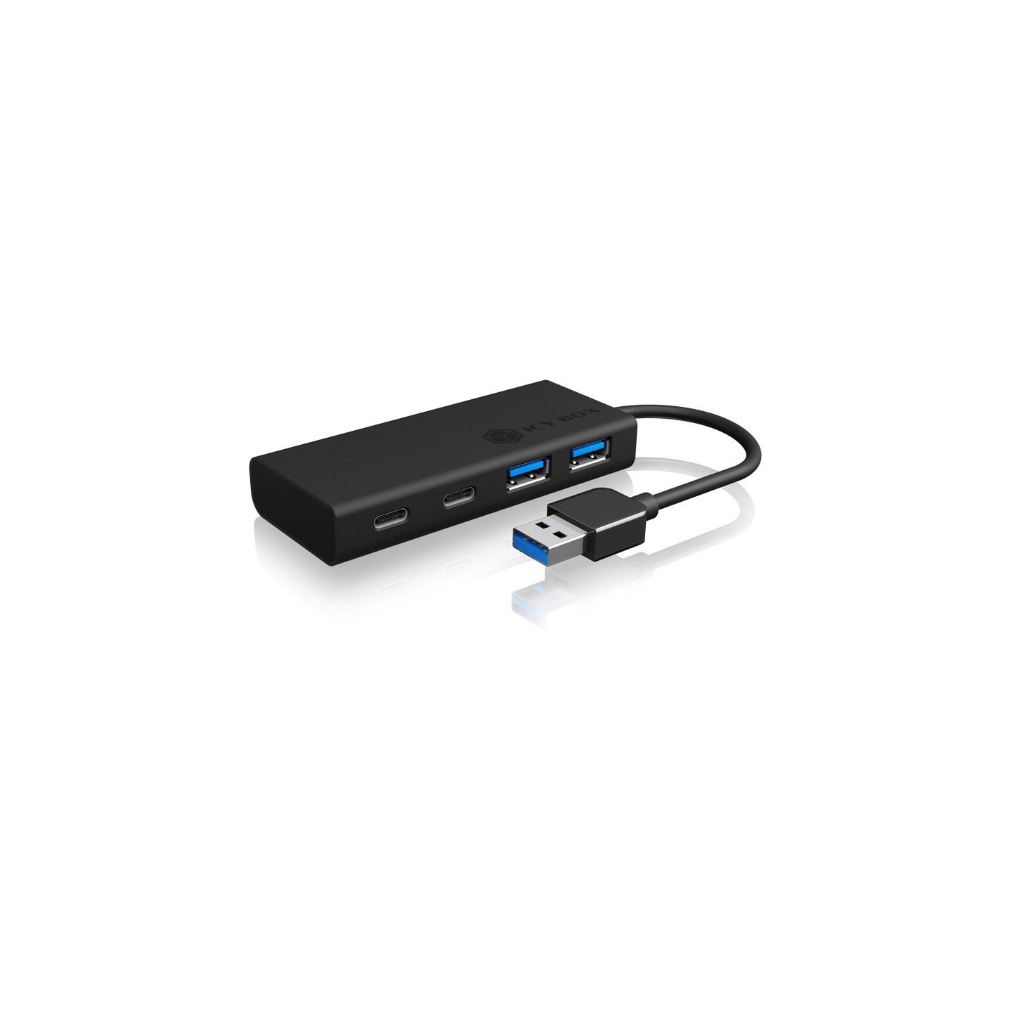 ICY BOX IB-HUB1426-U3 USB 3.0 HUB 4-Port 2xUSB-C 2xUSB 3.0 - IB-HUB1426-U3 — Buy in Cyprus with Fast Delivery